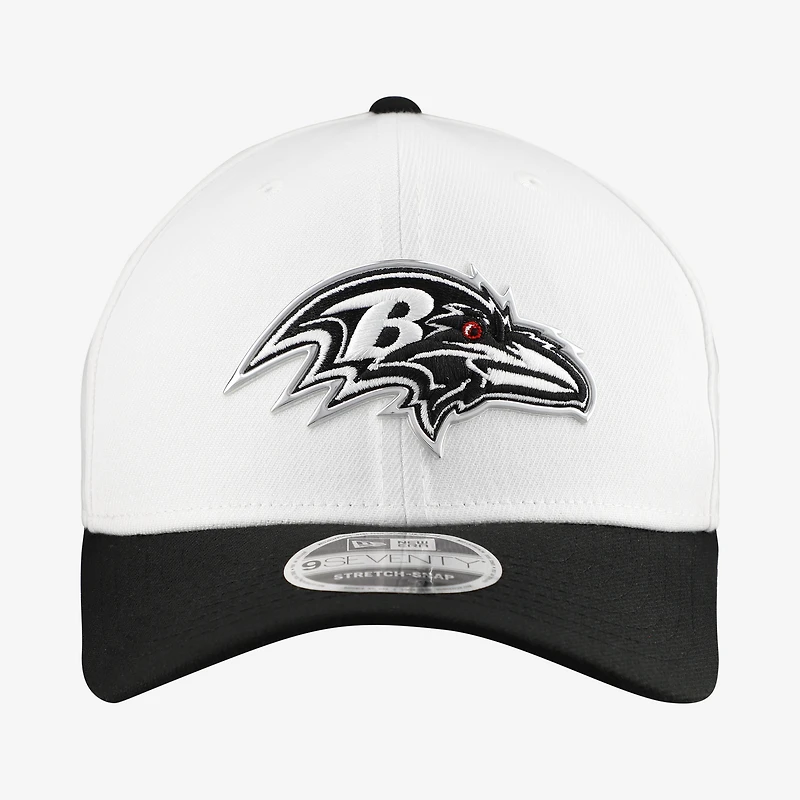 Men's New Era  White Baltimore Ravens 2026 NFL Draft 9SEVENTY COOLERA Adjustable Hat