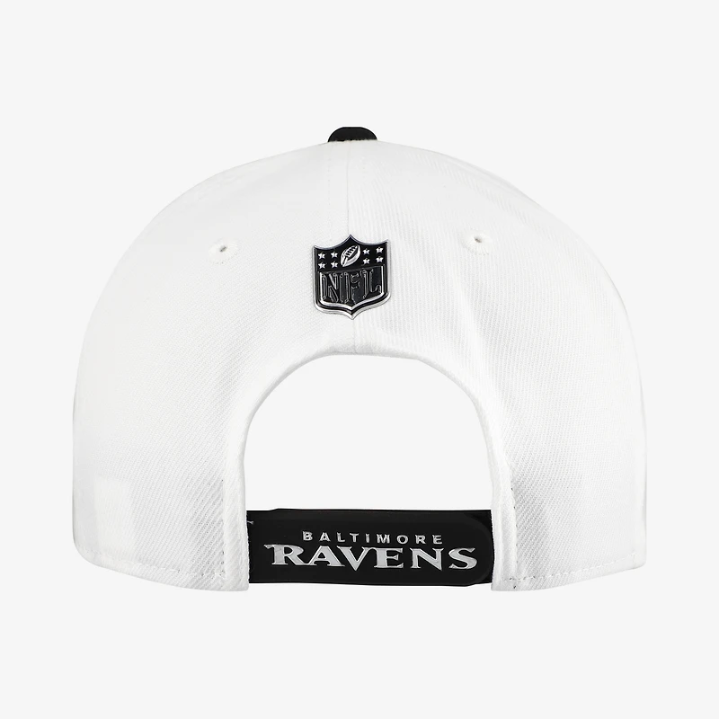 Men's New Era  White Baltimore Ravens 2026 NFL Draft 9SEVENTY COOLERA Adjustable Hat