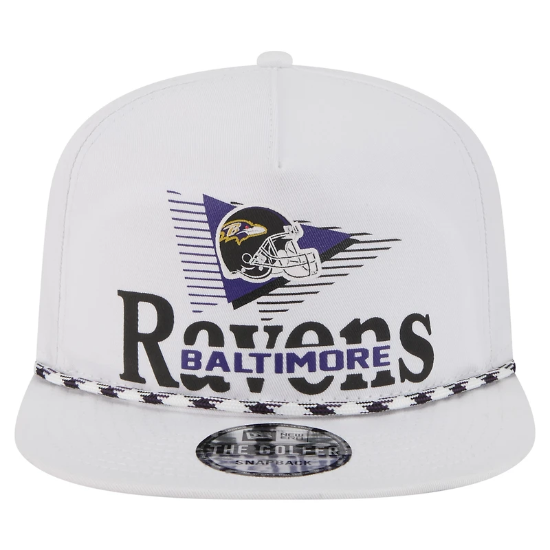 Casquette de golf à visière snapback Collide des Baltimore Ravens de New Era pour homme