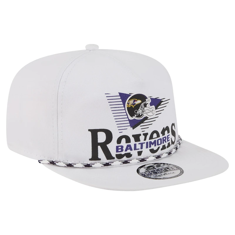Casquette de golf à visière snapback Collide des Baltimore Ravens de New Era pour homme