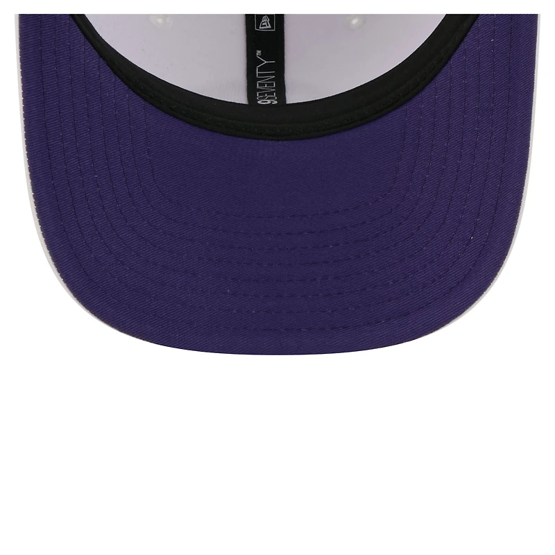 Men's New Era  White Baltimore Ravens COOLERA 9SEVENTY Adjustable Hat
