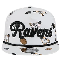 Men's New Era  White Baltimore Ravens Team Cheer 19TWENTY Snapback Hat