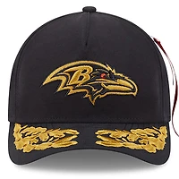 Men's New Era x Alpha Industries  Black Baltimore Ravens A-Frame 9FORTY Adjustable Hat