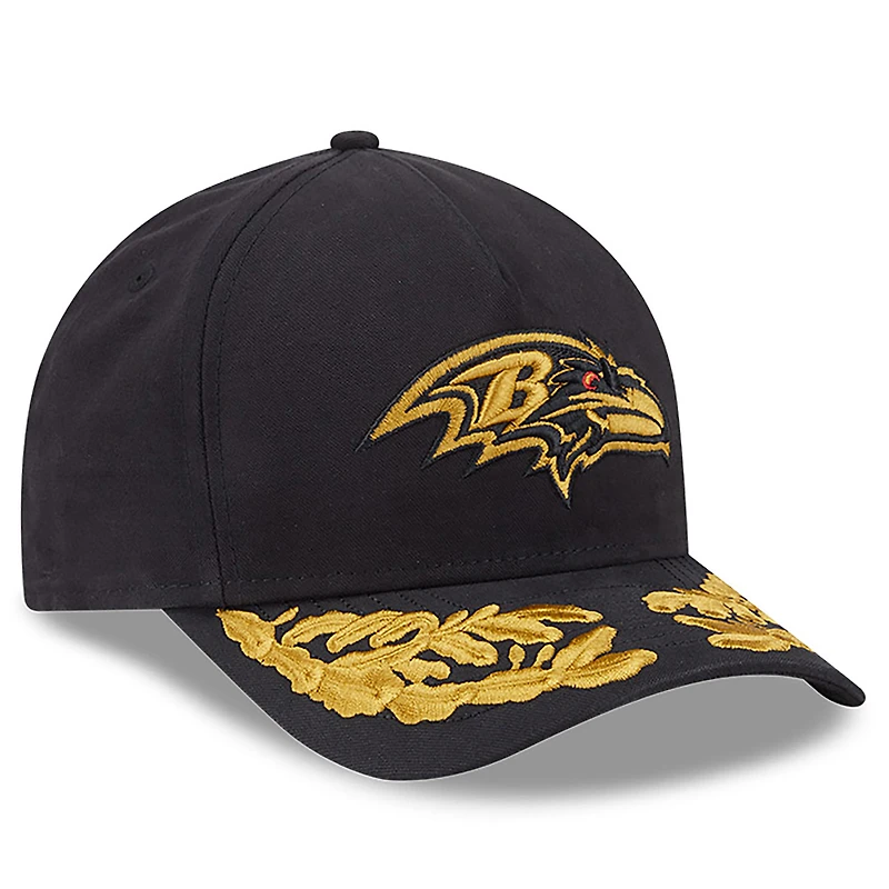 Casquette ajustable A-Frame 9FORTY noire des Baltimore Ravens de New Era x Alpha Industries pour homme