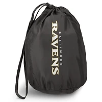 Gilet zippé pliable pour homme de la collection NFL x Darius Rucker par Fanatics, gris, des Baltimore Ravens, avec sac voyage