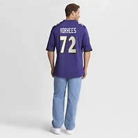 Men's Nike Andrew Vorhees  Purple Baltimore Ravens Team Game Jersey