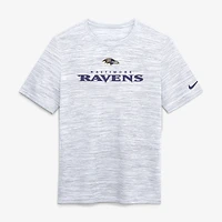 Men's Nike Ash Baltimore Ravens Velocity Endurance Run Dri-FIT T-Shirt