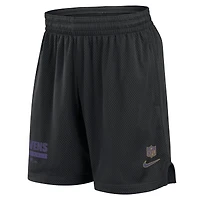 Men's Nike Black Baltimore Ravens 2024 Sideline Performance Mesh Shorts