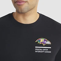 Men's Nike Black Baltimore Ravens 2025 NFL Crucial Catch Tri-Blend Dri-FIT T-Shirt