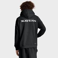 Sweat à capuche Nike noir Baltimore Ravens 2025 Sideline Standard Issue Club Dri-FIT pour homme