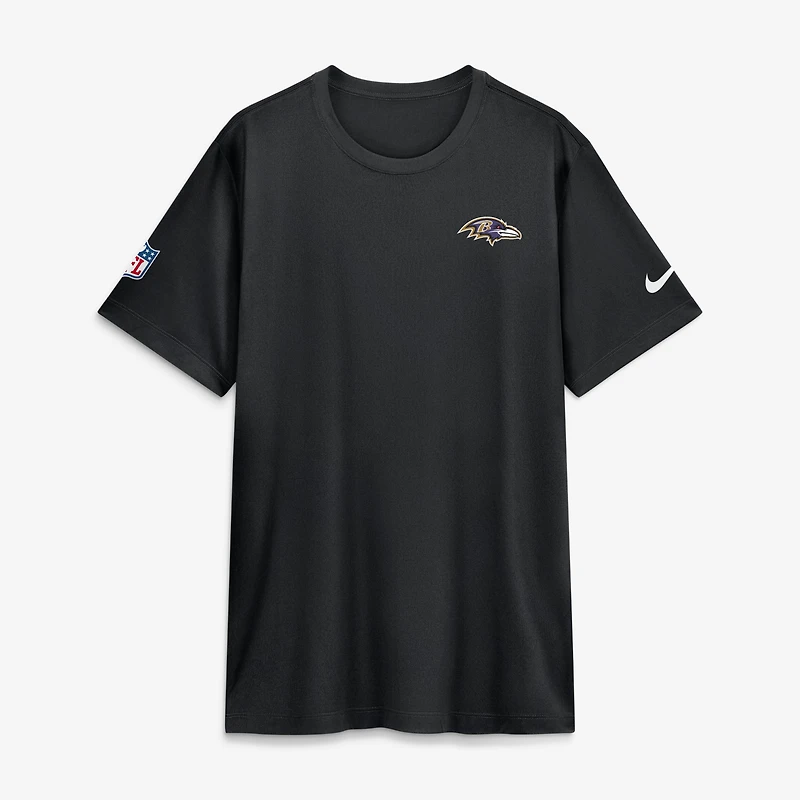 Men's Nike Black Baltimore Ravens Alt Legend Small Logo Dri-FIT T-Shirt