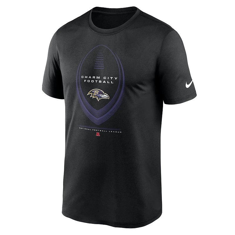 Men's Nike Black Baltimore Ravens Big & Tall Legend Icon Dri-FIT T-Shirt
