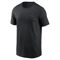 T-shirt Nike Essential noir pour homme, Baltimore Ravens