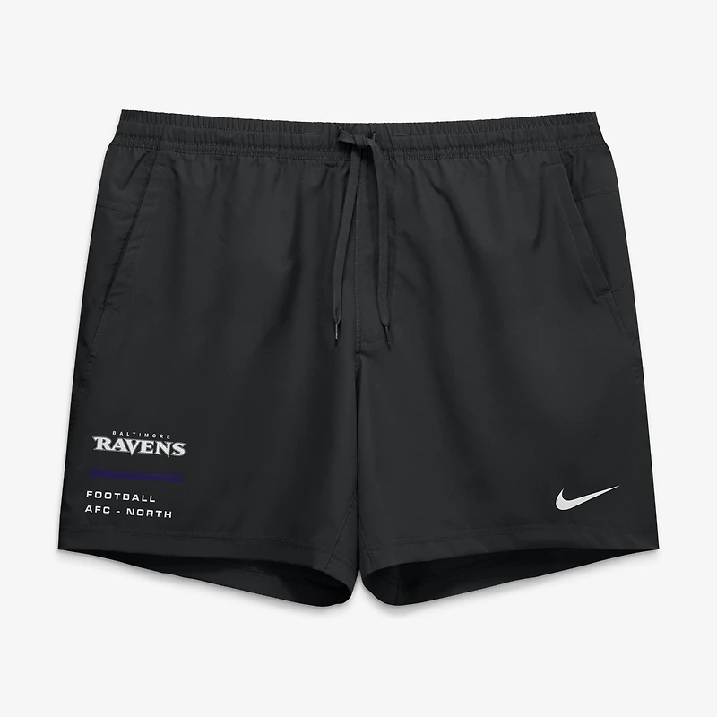 Men's Nike Black Baltimore Ravens Form Dri-FIT Shorts
