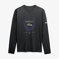 Men's Nike Black Baltimore Ravens Legend Icon Dri-FIT Long Sleeve T-Shirt