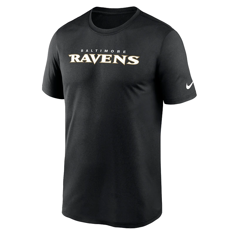 Men's Nike Black Baltimore Ravens Primetime Legend Wordmark Performance T-Shirt