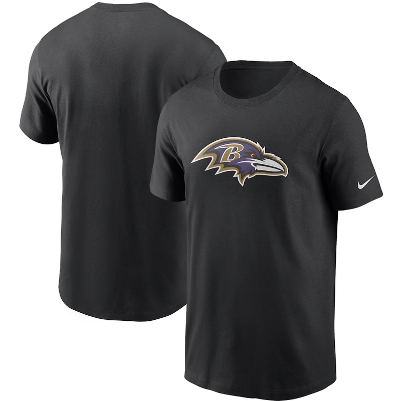 Men's Nike Black Baltimore Ravens Primetime Logo Essential T-Shirt