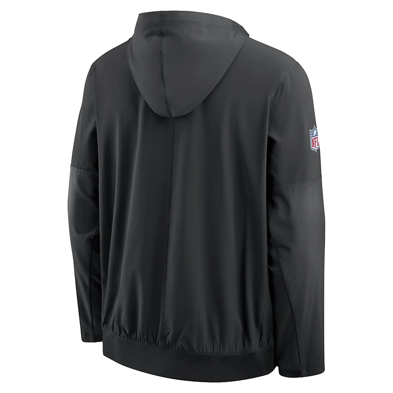 Veste anorak à demi-zip et capuche Nike Baltimore Ravens pour homme, noire.