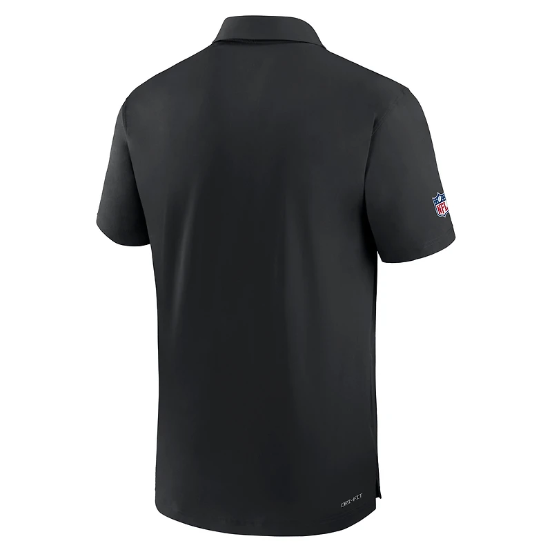 Men's Nike Black Baltimore Ravens Sideline Coaches Performance Polo