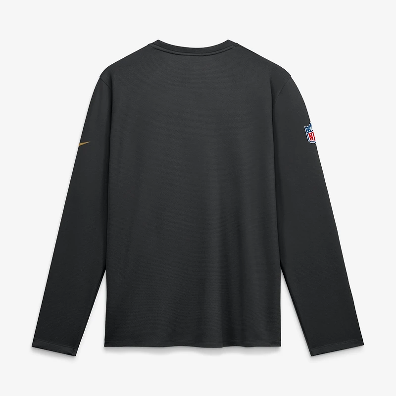 Men's Nike  Black Baltimore Ravens Sideline Coaches UV Dri-FIT Long Sleeve Shirt