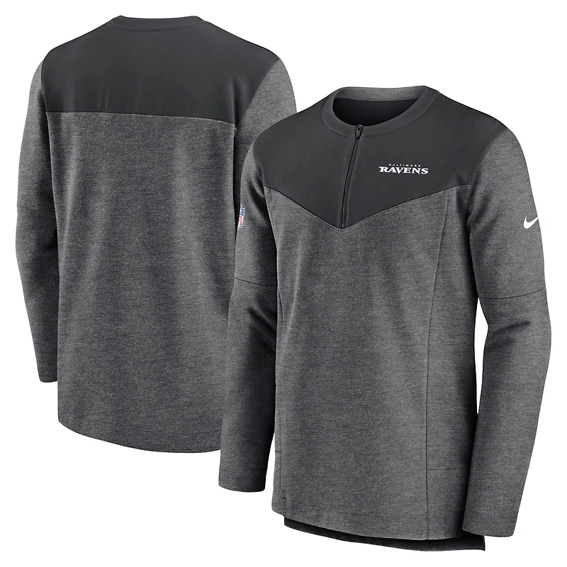 Haut pour homme Nike Baltimore Ravens Sideline Lockup Performance - Noir