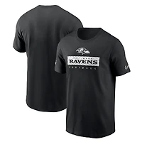 Men's Nike Black Baltimore Ravens Sideline Performance T-Shirt