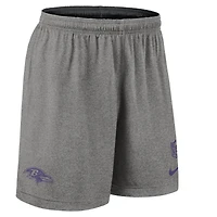 Short réversible Nike Dri-FIT noir pour homme des Baltimore Ravens
