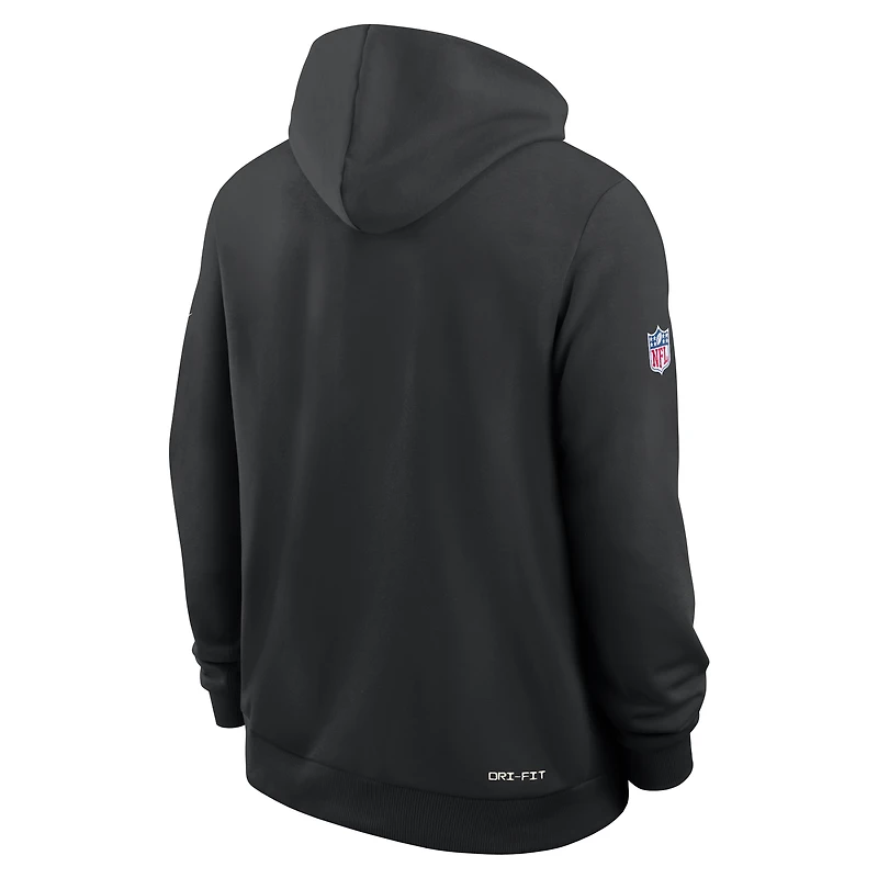 Sweat à capuche Nike Dri-FIT violet Baltimore Ravens Sideline Standard Issue pour homme