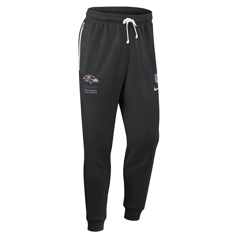 Men's Nike Black Baltimore Ravens Sideline Standard Issue Dri-FIT Taper Pants