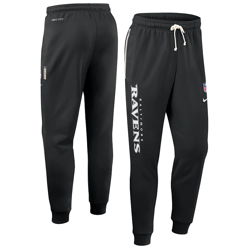 Pantalon fuselé Nike noir Baltimore Ravens Sideline Standard Issue Ground Game Dri-FIT pour homme