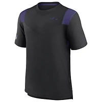 Men's Nike Black Baltimore Ravens Sideline Tonal Logo Performance Player T-Shirt