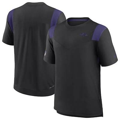 T-shirt Nike pour homme avec logo ton sur la ligne de touche des Ravens Baltimore homme, noir