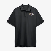 Men's Nike Black Baltimore Ravens Sideline Tour Dri-FIT Polo