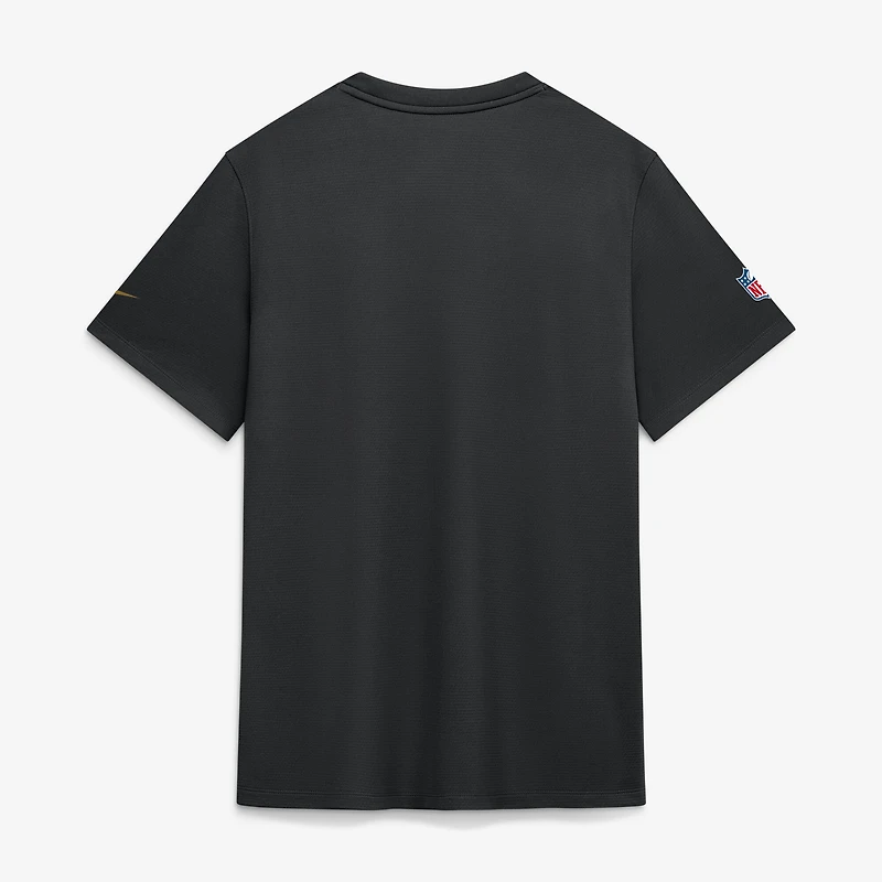 Men's Nike  Black Baltimore Ravens Sideline UV Dri-FIT Coaches Shirt