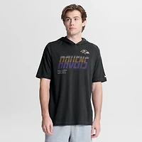 Men's Nike Black Baltimore Ravens Tri-Blend Hooded T-Shirt