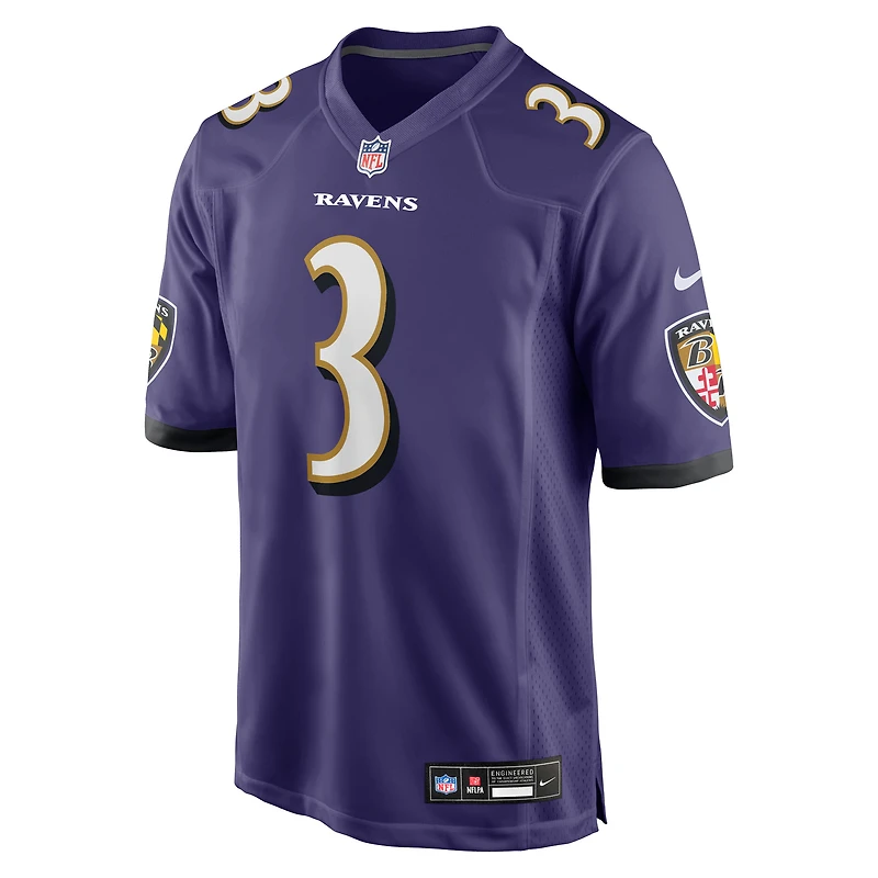 Maillot Nike Chidobe Awuzie violet pour homme des Baltimore Ravens