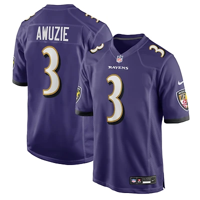 Maillot Nike Chidobe Awuzie violet pour homme des Baltimore Ravens