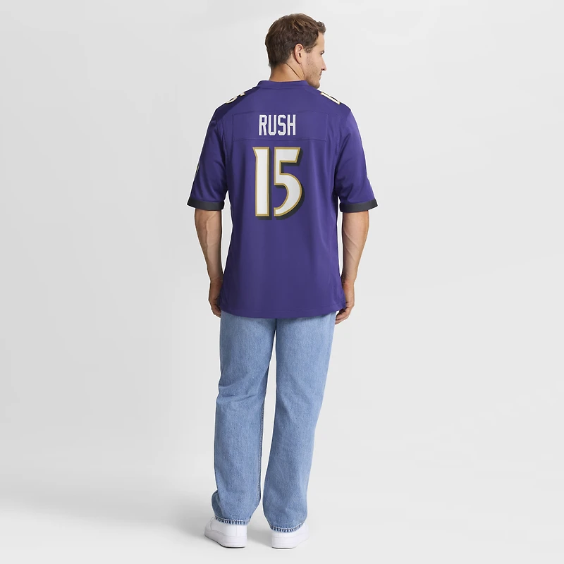 Maillot Nike Cooper Rush violet pour homme des Baltimore Ravens