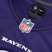 Men's Nike Cornelius Johnson  Purple Baltimore Ravens Team Game Jersey