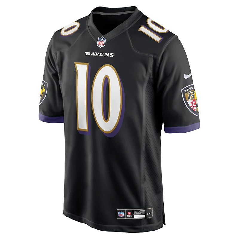 Maillot Nike noir DeAndre Hopkins pour homme, match alternatif des Baltimore Ravens