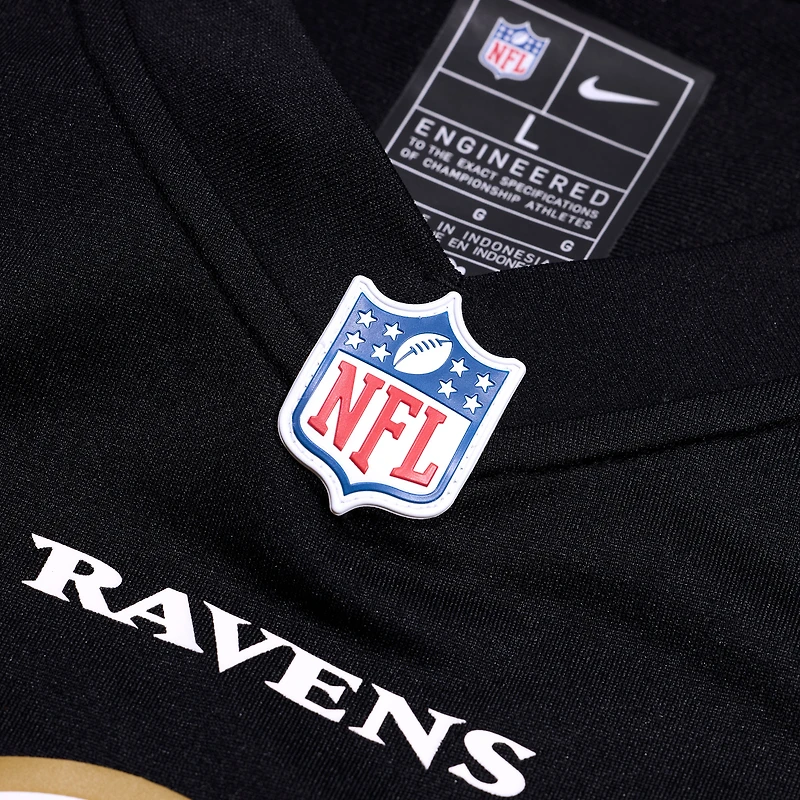 Men's Nike DeAndre Hopkins  Black Baltimore Ravens Alternate Game Jersey