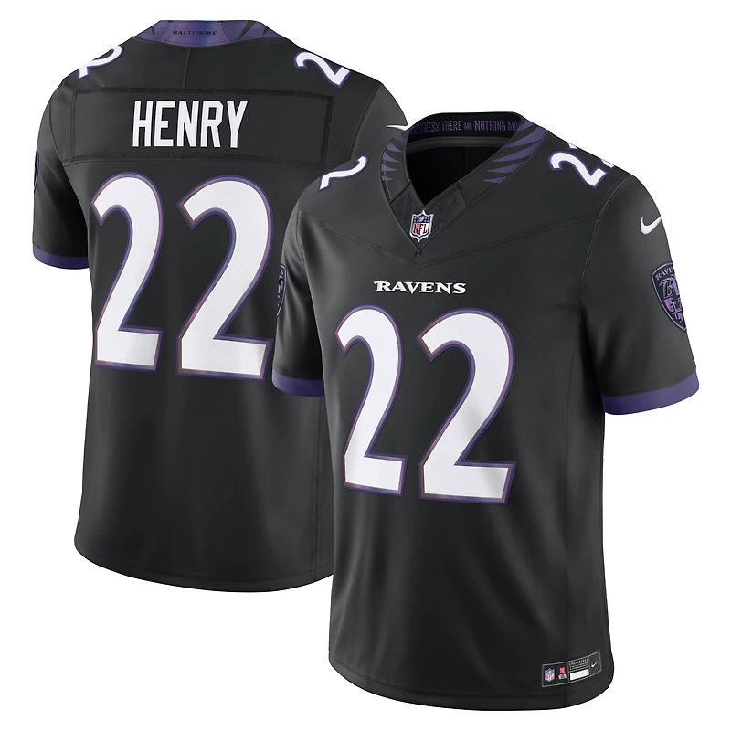 Men's Nike Derrick Henry Purple Baltimore Ravens Vapor F.U.S.E. Stitched Limited Jersey