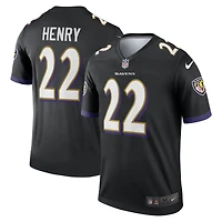 Haut Nike Derrick Henry pour homme, noir, joueur légendaire des Baltimore Ravens