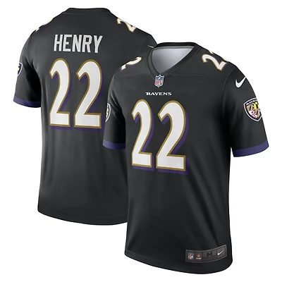 Haut Nike Derrick Henry pour homme, noir, joueur légendaire des Baltimore Ravens