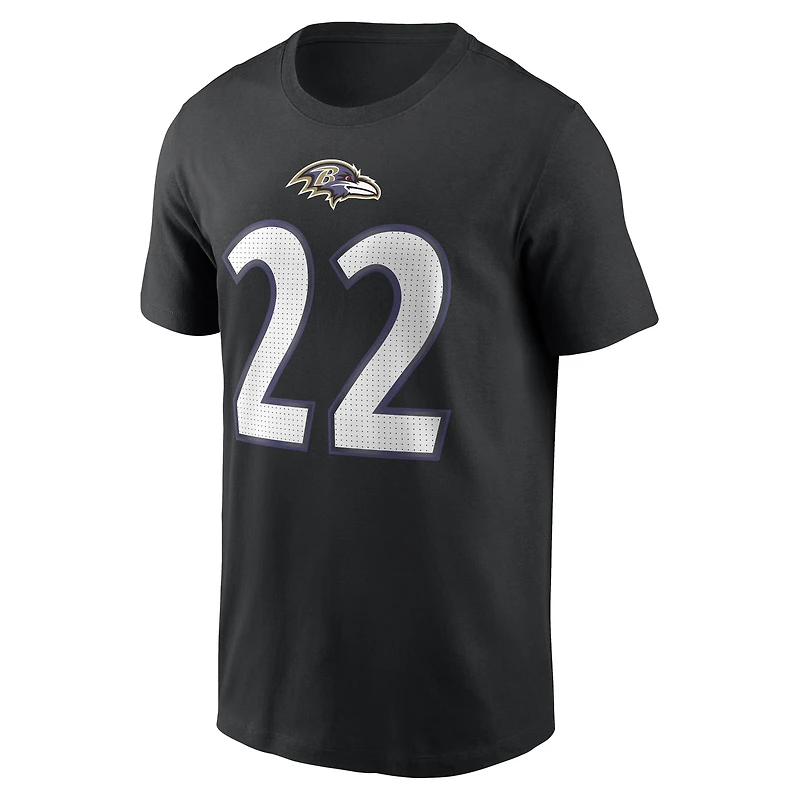 Men's Nike Derrick Henry Purple Baltimore Ravens Name & Number T-Shirt