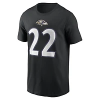 Men's Nike Derrick Henry Purple Baltimore Ravens Name & Number T-Shirt