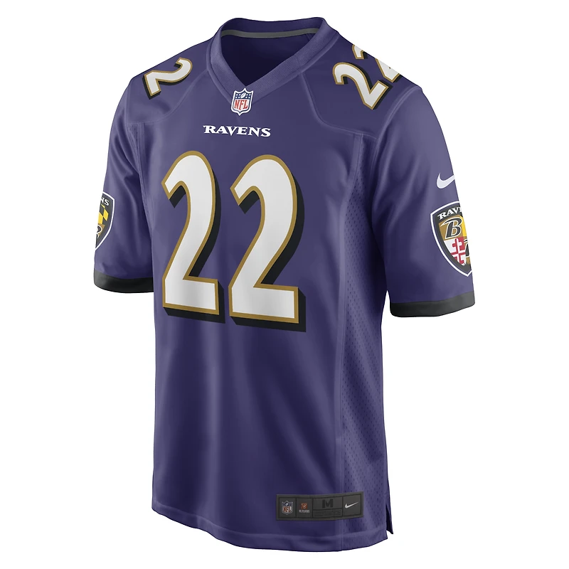 Men's Nike Derrick Henry Purple Baltimore Ravens Game Player Jersey