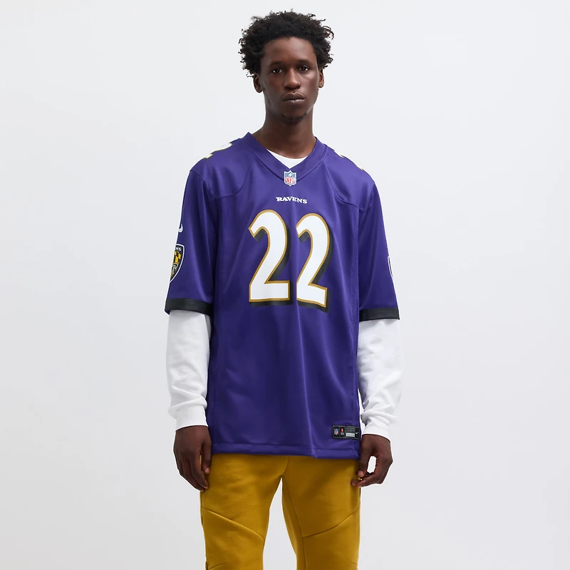 Men's Nike Derrick Henry Purple Baltimore Ravens Game Player Jersey