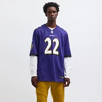 Men's Nike Derrick Henry Purple Baltimore Ravens Game Player Jersey