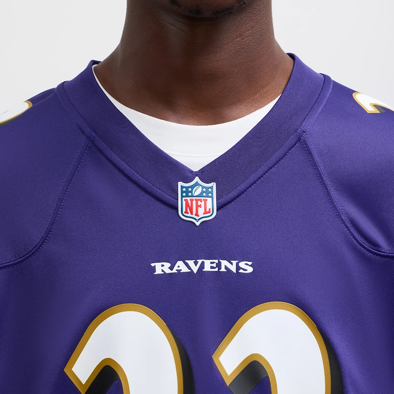 Men's Nike Derrick Henry Purple Baltimore Ravens Game Player Jersey